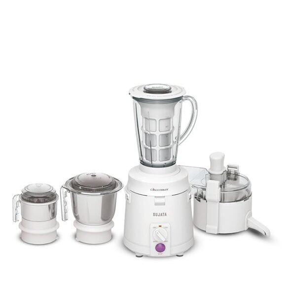 Sujata Multimix 900 Watts Mixer Grinder with Juicer | 22000 Rotations Per Min | 90 Minutes Continuous Running | 3 Versatile Jars 1750 ml, 1000 ml and 400 ml | Coconut milk extractor attachment