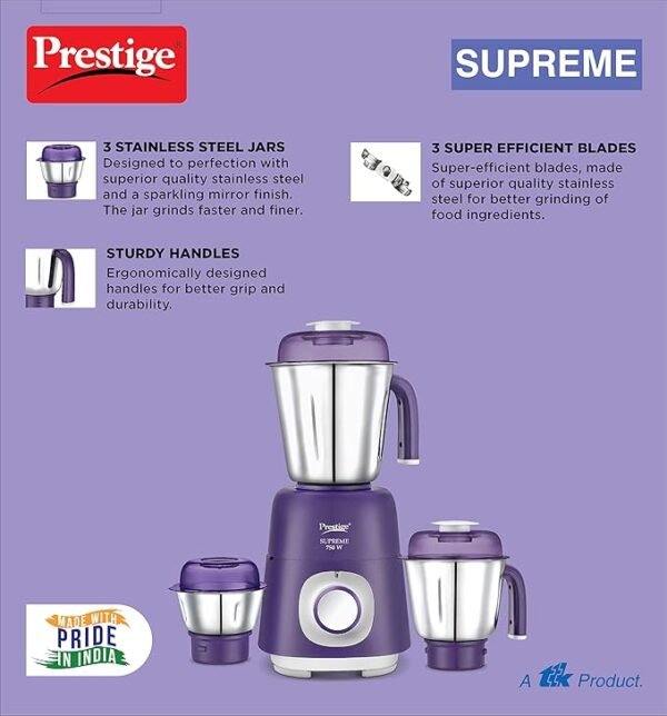 Prestige Supreme Mixer Grinder 750 W - Image 2