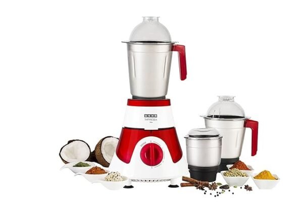 Usha Mixer Grinder imprezza 750watt 3 jar (RED and White)